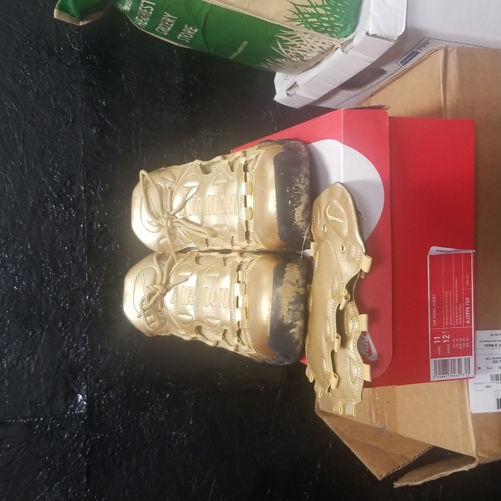 Used Nike Air More Money Size 11 with box